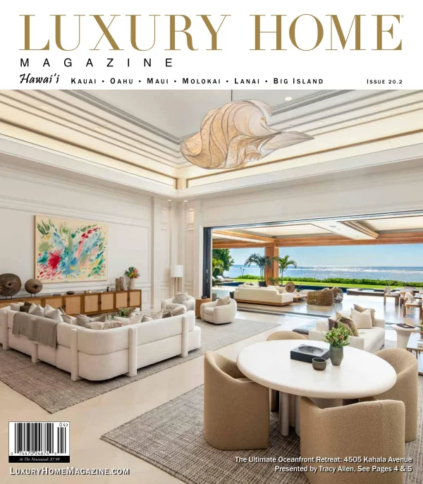 Luxury Home Magazine Hawaiʻi Issue 20.2 cover featuring 4505 Kahala Avenue.